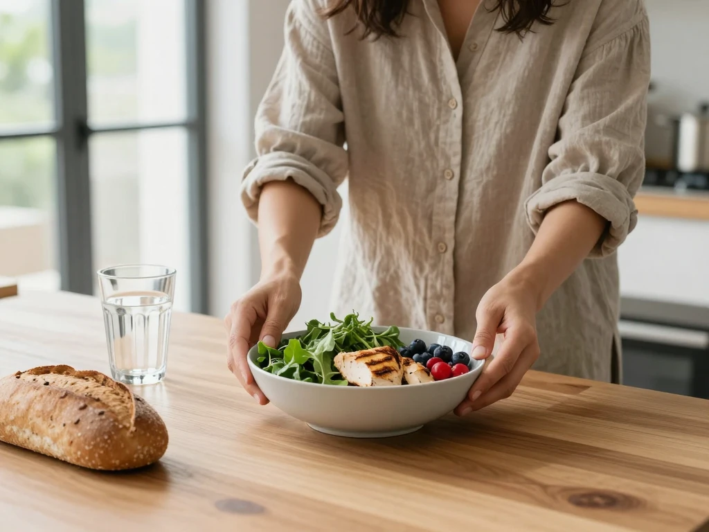 Abstract balanced composition suggesting calm structure